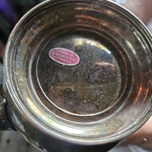 Vintage Gorham Newport silver plate teapot.